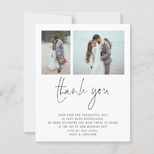 予算2写真QRコード結婚お礼 (正面)