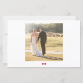 予算2枚のシンプル写真モダン結婚の感謝していYou (裏面)