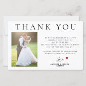 予算2枚のシンプル写真モダン結婚の感謝していYou (正面)