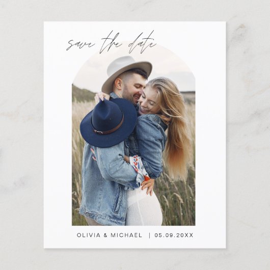 予算2枚の写真ミニマルな日付を保エレガント存 (正面)