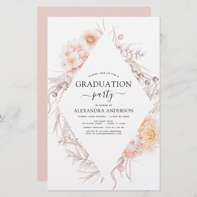 予算2022卒業ボホシック埃っぽいピンク砂漠 (正面/裏面)