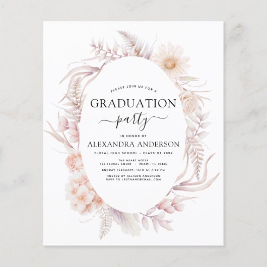 予算2022卒業ボホシック埃っぽいピンク砂漠 チラシ (正面)