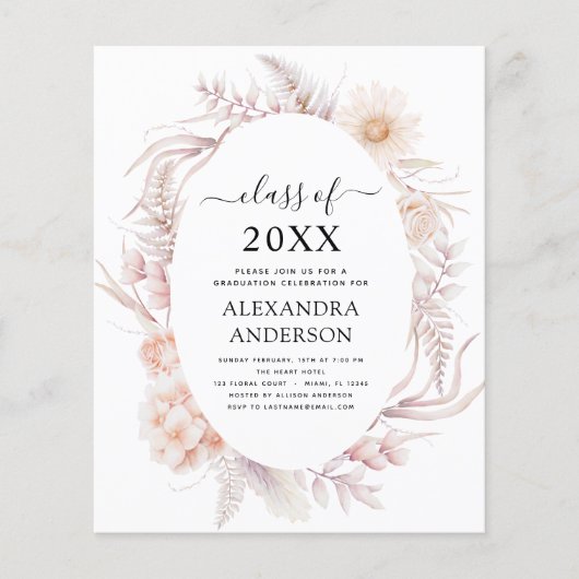 予算2022卒業ボホシック埃っぽいピンク砂漠 チラシ (正面)