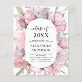 予算2022卒業Bohoほこりっぽいピンク紫 チラシ (正面)