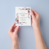 予算2023ほこりっぽいピンクローズ卒業フローラ チラシ (手)