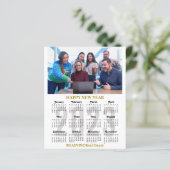 予算2023カレンダー業務モダン金ゴールド黒 (スタンド正面)