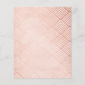 予算2023バラ金ゴールドモダンフォトカレンダーカード チラシ (裏面)