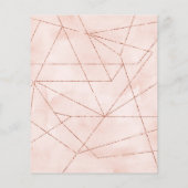 予算2023バラ金ゴールドモダンフォトカレンダーカード チラシ (裏面)