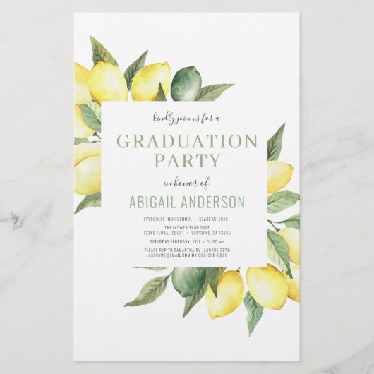 予算2023フォトレモングラードパーティの招待状 チラシ (正面)