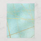 予算2023ミントグリーンファミリーフォトカレンダーカード (裏面)