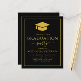 予算2023卒業パーティブラック金ゴールド