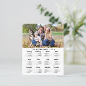 予算2025カスタムフォトカレンダーカード12か月 (スタンド正面)
