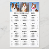 予算2025 Pet Photo Dog 12ヶ月カレンダーカード (正面)