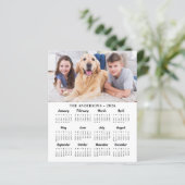 予算2026カスタム写真12か月カレンダーカード (スタンド正面)