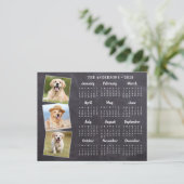 予算2026写真素朴ペット犬カレンダーカード (スタンド正面)