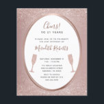 予算21st誕生日バラ金ゴールドシャンパン招待状<br><div class="desc">予算21st誕生日パーティーバラ金ゴールド赤面グリッターシャンパントースト招待状... 赤面ピンクのメタリックフォイルの背景には、21thバースデーエレガントタのパーティー予算の招待は、21thバースデーのホーフェミニンリーを誇るガーリーグリッターのオーバレイとチャンプグラデーションルグラスを備えた21thバースデーオーバーレイを備えている。バラ金ゴールドフォイルを備えた白い楕円形のフレームでは縁ど、パーソナライズテンプレートを簡単に変更できるサンプル文字を見つけることができます。この節目21歳の誕生日パーティの招待状の裏側には、ユニークグリッターデザインも表示されグラデーションる。</div>