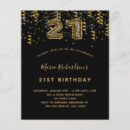 予算21th誕生日ブラック金ゴールドヒョウパーティー