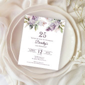 予算25th誕生日パーティパープル薄紫フローラ