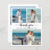 予算3フォトコラージュ結婚の感謝のスクリプト (正面/裏面)