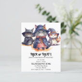 予算3リトルウィッチズトリックまたはトリート招待状 (スタンド正面)