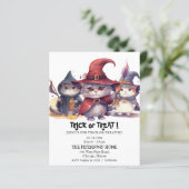 予算3リトルウィッチズトリックまたはトリート招待状 (スタンド正面)