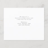 予算3写真コラージクリスマスホリデーカード (裏面)