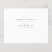 予算3写真コラージクリスマスホリデーカード チラシ (裏面)