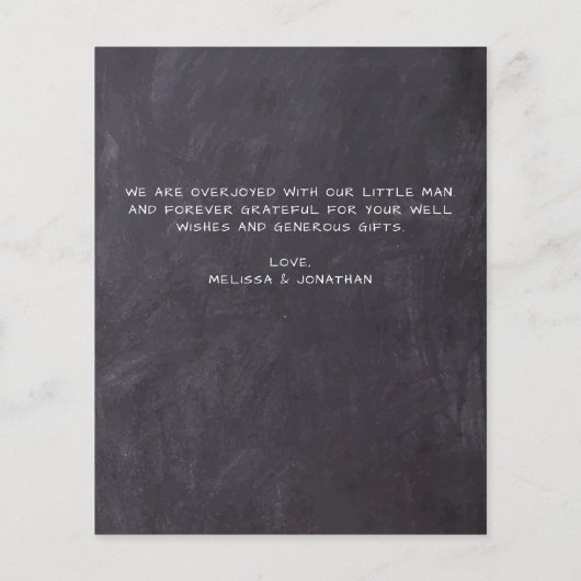 予算3写真ベビーシャルボード誕生ありがとう (裏面)