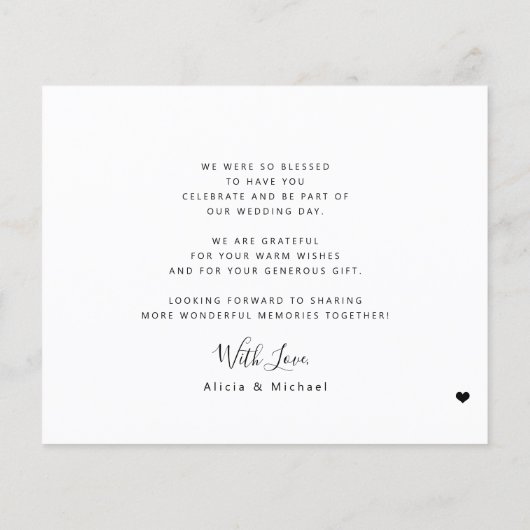 予算3写真モダンコラージュ結婚の感謝していあなた (裏面)