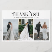 予算3写真モダンコラージュ結婚の感謝していあなた チラシ (正面)