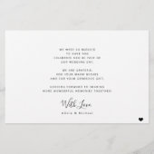 予算3写真モダンコラージュ結婚の感謝していあなた チラシ (裏面)