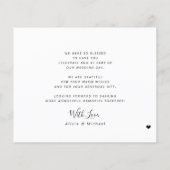 予算3写真モダンコラージュ結婚の感謝していあなた チラシ (裏面)