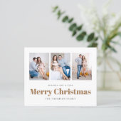 予算3写真家族メリークリスマスカード (スタンド正面)