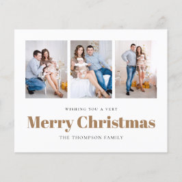 予算3写真家族メリークリスマスカード