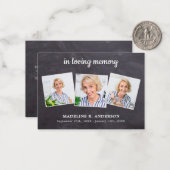 予算3写真悔やみや弔慰葬儀 ノートカード (正面/裏面インサイチュ)