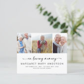 予算3写真葬儀悔やみや弔慰サンキューカード (スタンド正面)