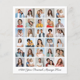 予算30フォトコラージュあいさつ文の追加 チラシ