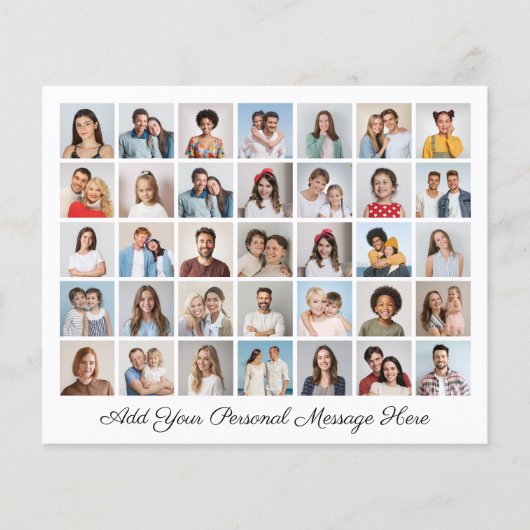 予算35フォトコラージュ自分のグリーティングカードを追加 (正面)