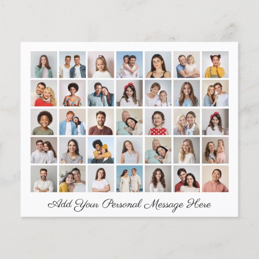 予算35フォトコラージュ自分のグリーティングカードを追加 (正面)