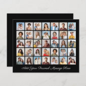 予算35フォトコラージュ自分のグリーティングカードを追加 (正面/裏面)