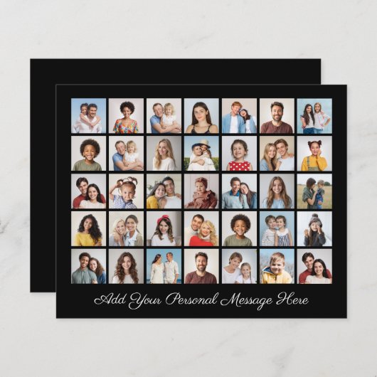 予算35フォトコラージュ自分のグリーティングカードを追加 (正面/裏面)