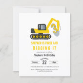 予算3 & Diging itバースデーパーティー招待状 (正面)