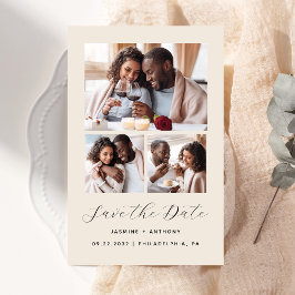 予算3-Photo Collage Beige日付を保存