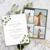 予算4の写真の卒業パーティーの招待 チラシ