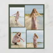 予算4の写真の卒業パーティーの招待 チラシ (裏面)