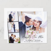 予算4フォトウェディングレセプション招待状 (正面/裏面)