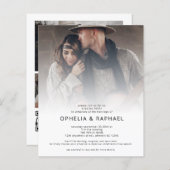 予算4フォトオーバーレイQRボヘミアン結婚ズ夕べ (正面/裏面)