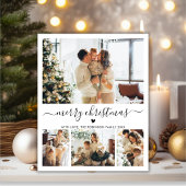 予算4フォトコラージュハートスクリプトクリスマスカード