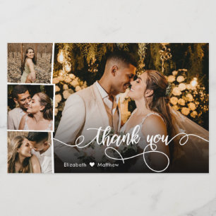予算4フォトコラージュ結婚の感謝のスクリプト チラシ