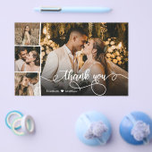 予算4フォトコラージュ結婚の感謝のスクリプト チラシ (シングル)